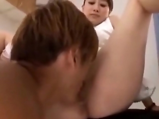 A Son Lick Mom&#039_s Pussy Before Attending School