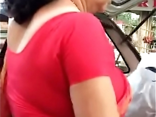 My Favourite Type Of Aunty With Big Boobs And Sexy Back